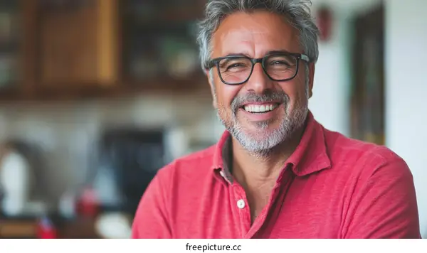 Smiling Middle-Aged Man Portrait