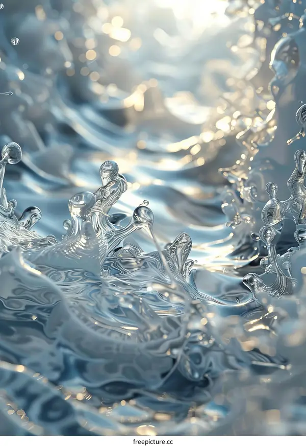 Water Surface with Caustics: Rippling Light and Refraction