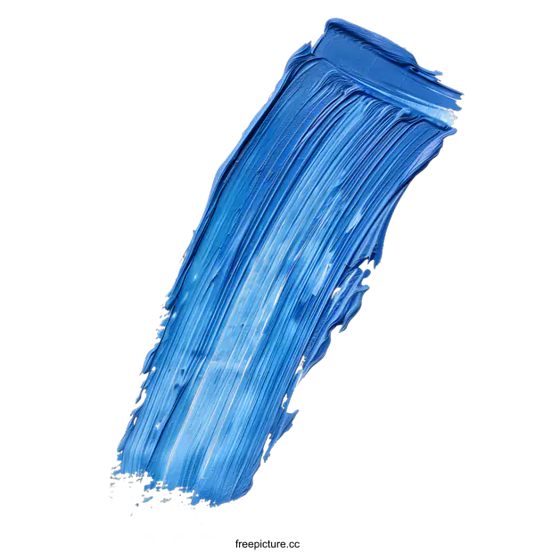 [Transparent Background PNG]Abstract Blue Paint Stroke