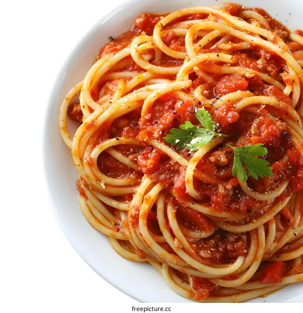 spaghetti with tomato sauce