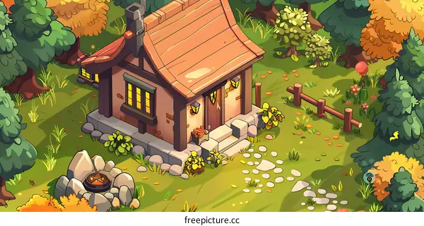 Small Cottage in the Forest