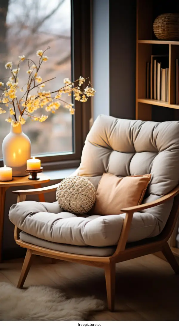 A Comfortable Chair in a Cozy Reading Nook