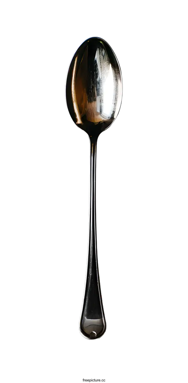 [Transparent Background PNG]Silver Ladle on White Background