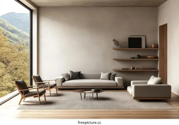 Modern Minimalist Living Room Interior Design