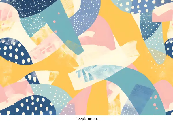 Abstract Seamless Pattern With Pastel Colors