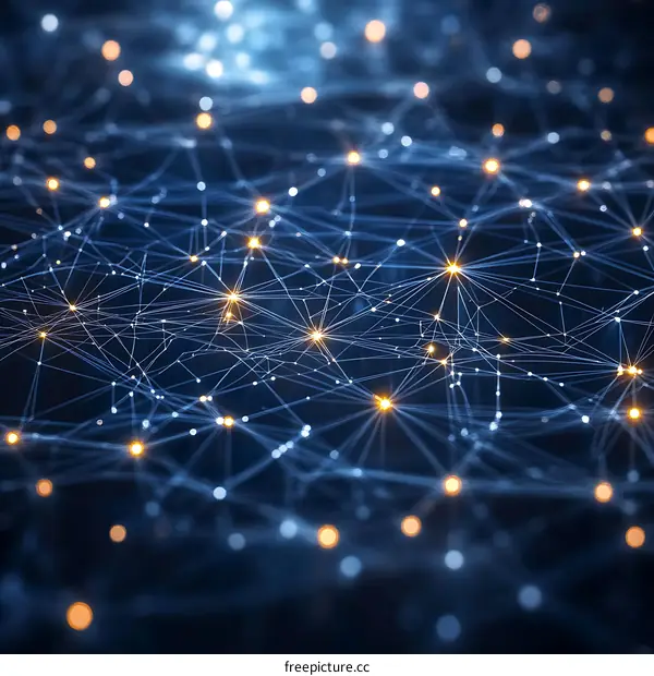 Abstract Network Structure Illustration