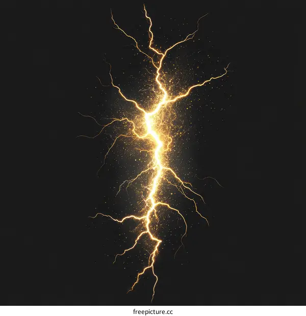 Abstract Lightning Bolt Background Design
