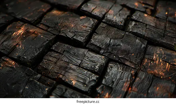 Black wooden background texture