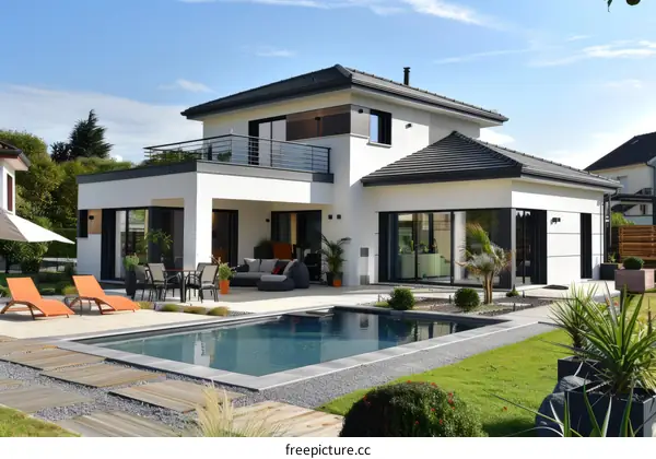 Modern House with Swimming Pool