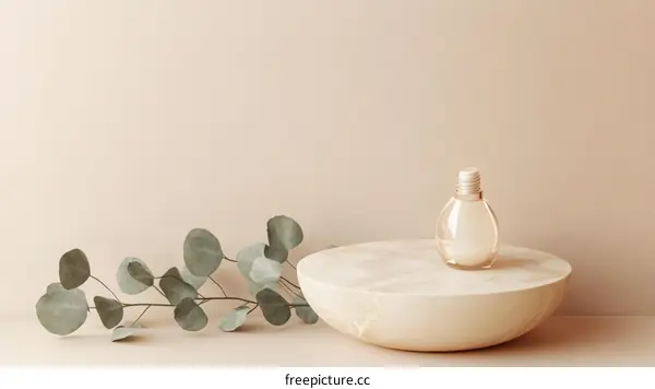 Elegant Minimalist Cosmetic Product Display