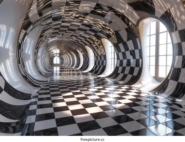 Checkerboard Tunnel Interior Design