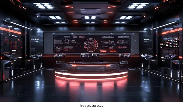 Futuristic Control Room Interior Design