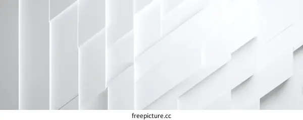 Abstract Geometric White Wall Design