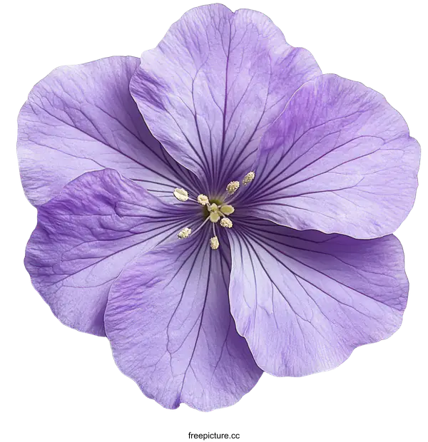 [Transparent Background PNG]Close-up Purple Flower Petals in Soft Light