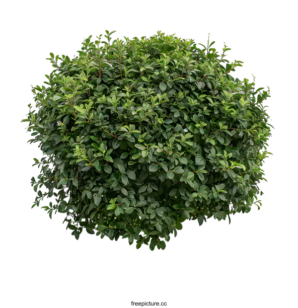 [Transparent Background PNG]Green Bush Isolated on White Background