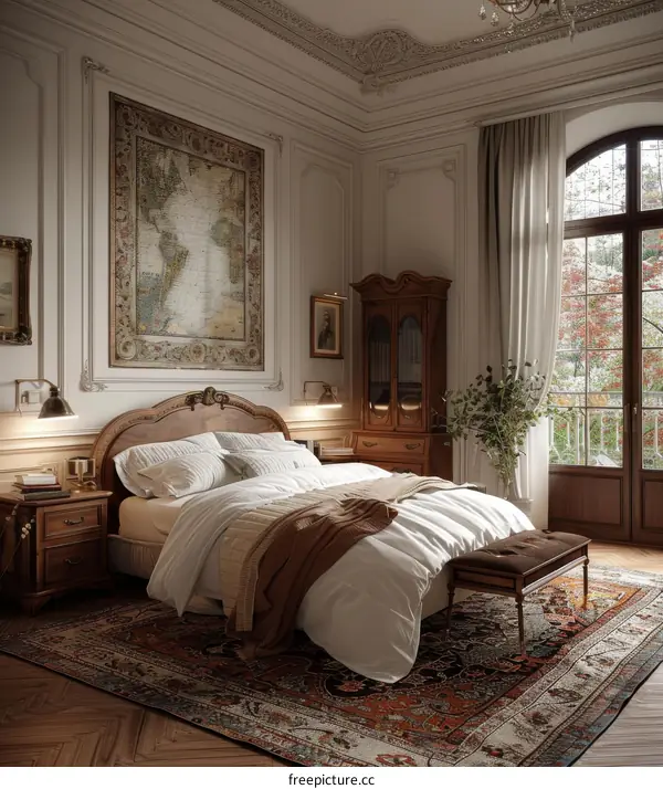 Elegant Vintage Bedroom Interior Design