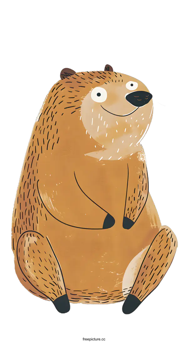 [Transparent Background PNG]Cute Cartoon Bear Illustration