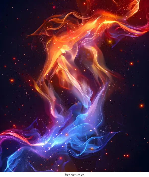 Fire and Ice Abstract