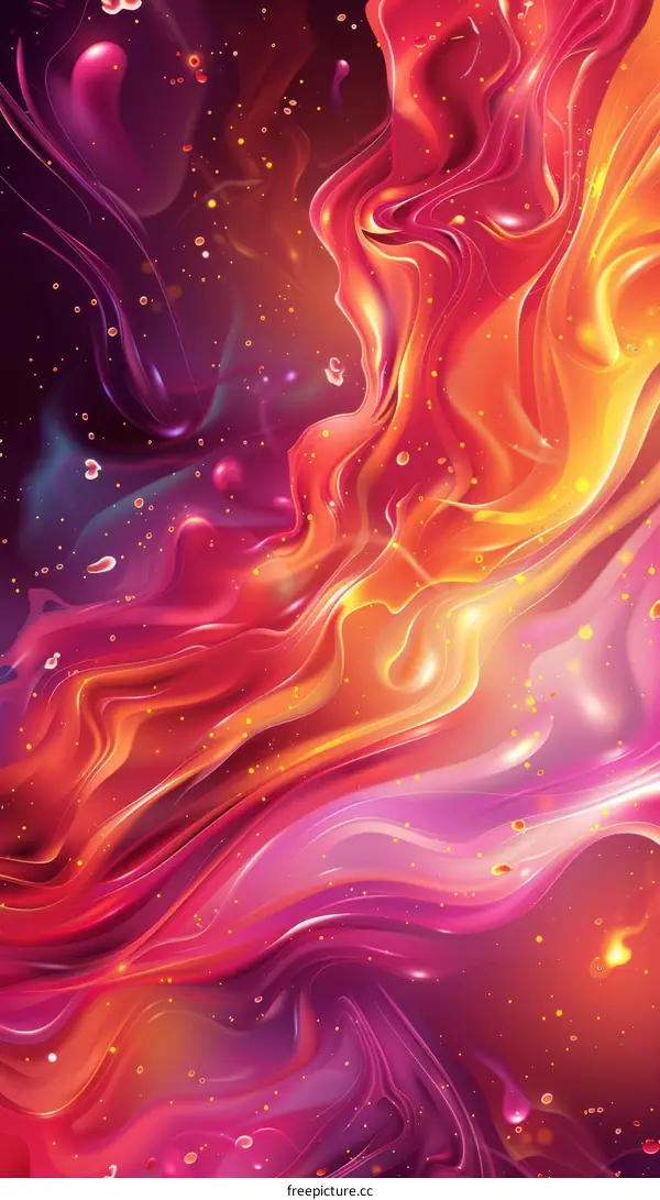 Abstract Liquid Color Flow Art