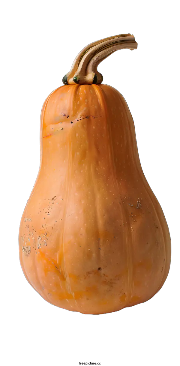 [Transparent Background PNG]Orange Butternut Squash On White Background