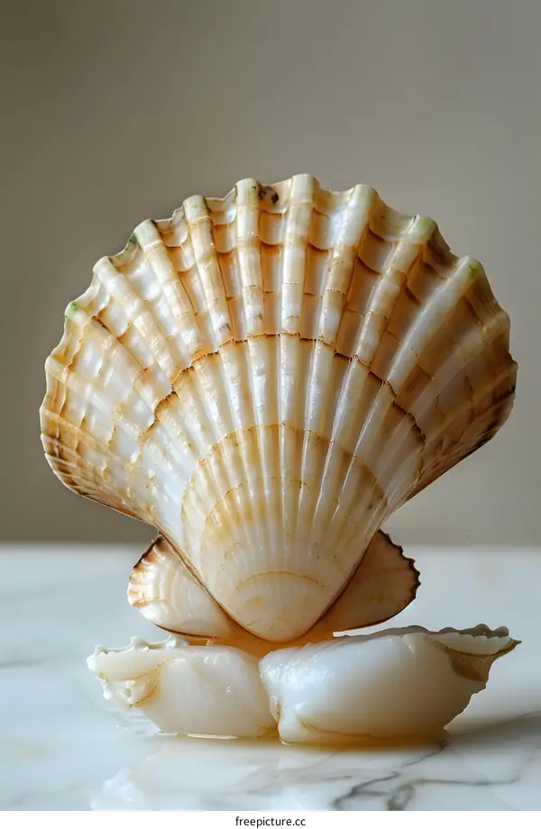 Seashell on Marble
