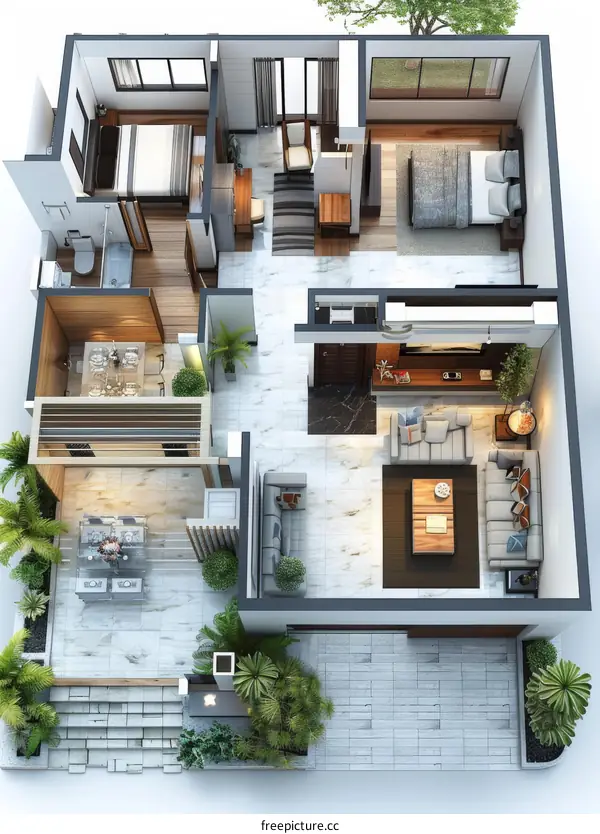 Modern House Floor Plan Design