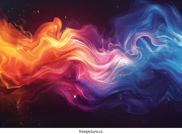 Wavy Multicolor Gradient Backdrop