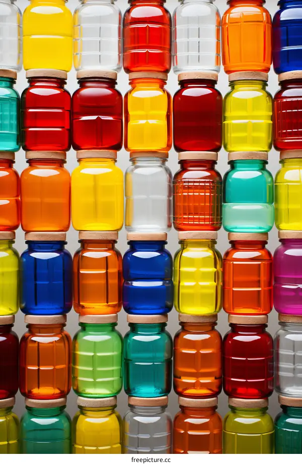 Colorful Glass Jars