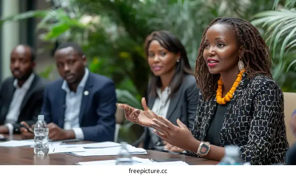 Business Meeting of Diverse African Professionals