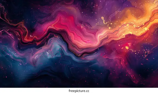 Abstract Colorful Marble Texture Background