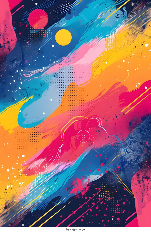 Colorful abstract painting