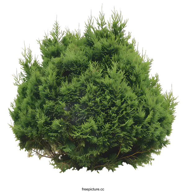 [Transparent Background PNG]Green Bush Isolated On White Background