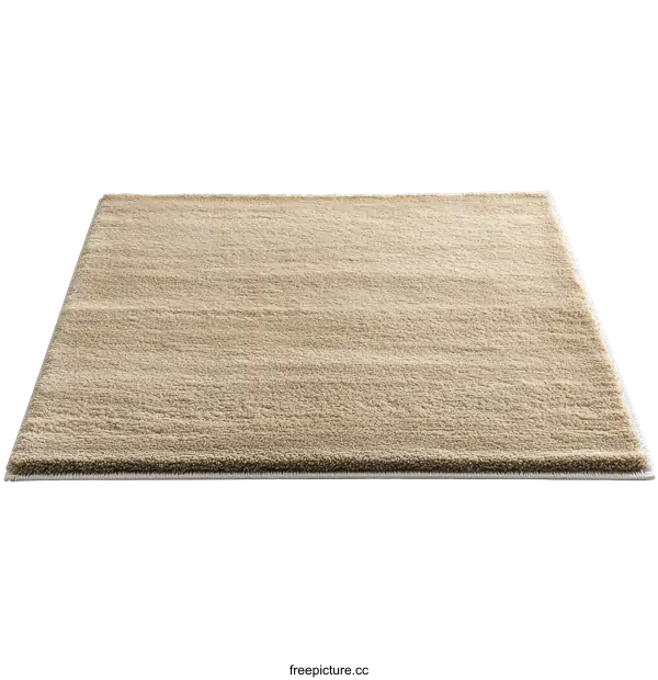 [Transparent Background PNG]Beige Rectangular Area Rug