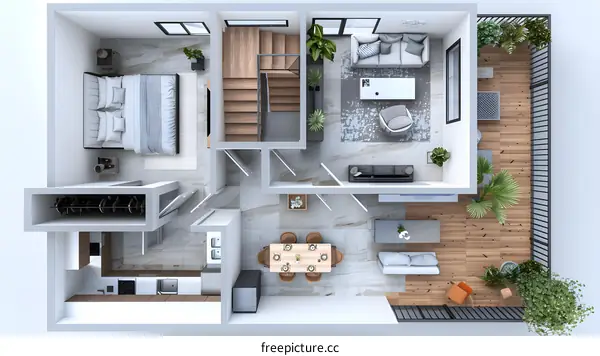 Modern house interior