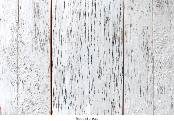 Vintage White Wooden Plank Background Texture