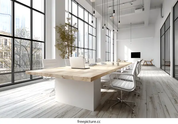 Modern Minimalist Meeting Room Interior Design
