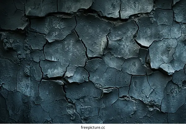 Dark cracked concrete wall texture background