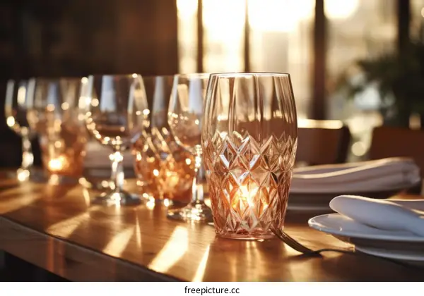 Candlelit Table Setting for a Romantic Evening