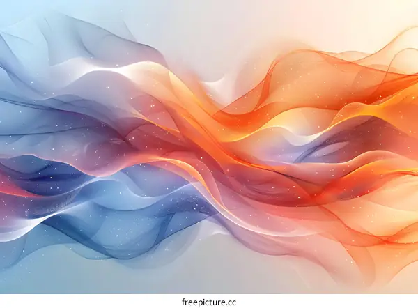 Wavy colorful abstract background