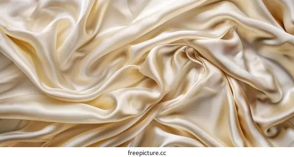 Tactile Beige Silk Fabric Texture