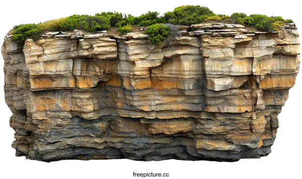 [Transparent Background PNG]Floating Rock Formation in Nature