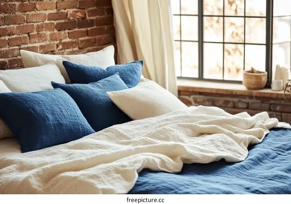 Cozy Linen Bedding Set in a Stylish Bedroom