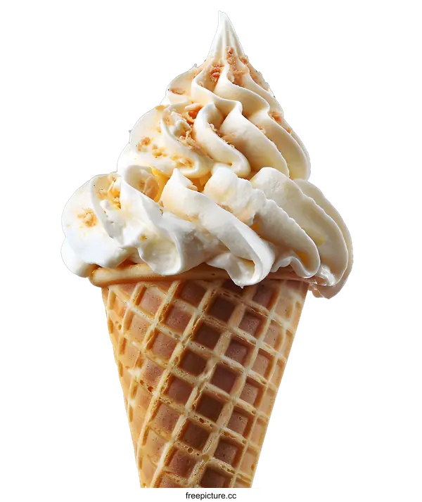 [Transparent Background PNG]Delicious Soft Serve Ice Cream Cone
