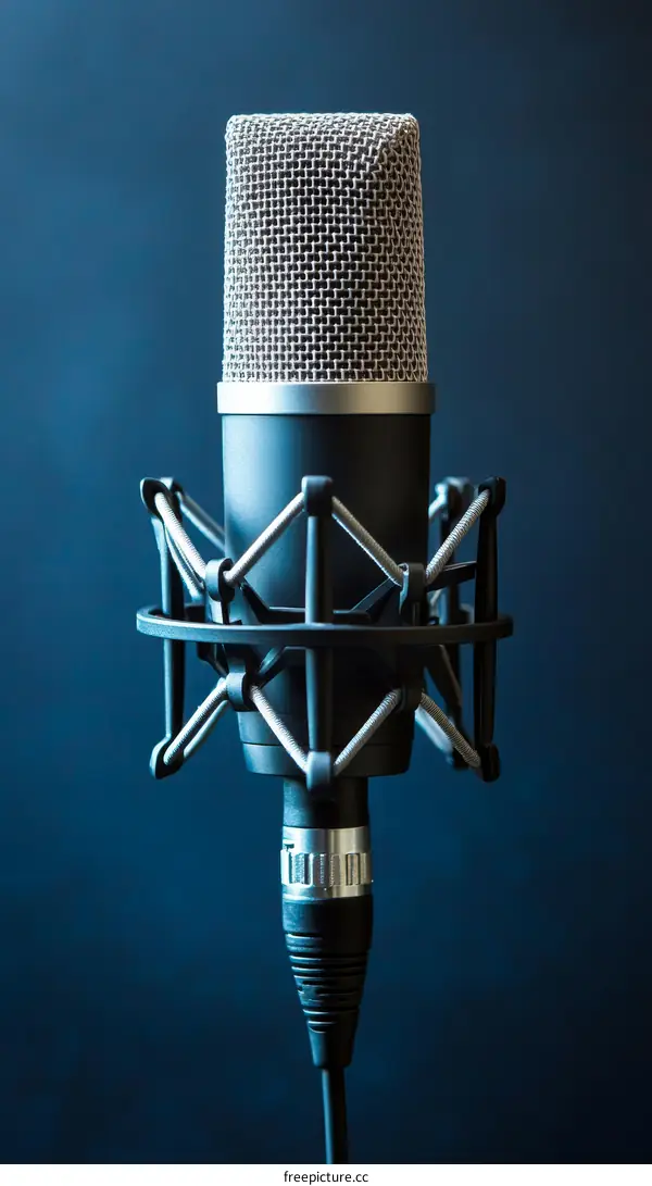 Professional Studio Microphone Close-up