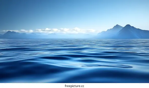 Tranquil Ocean Meets Majestic Mountains