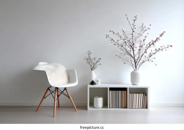 Simple Modern Living Room Decor with Vase