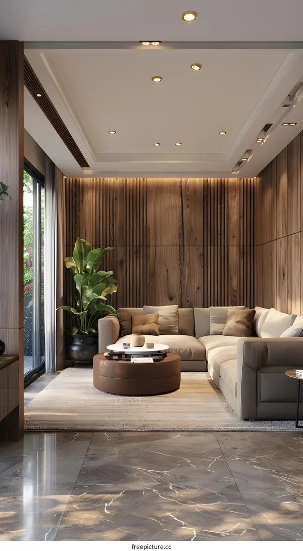 Modern minimalist living room