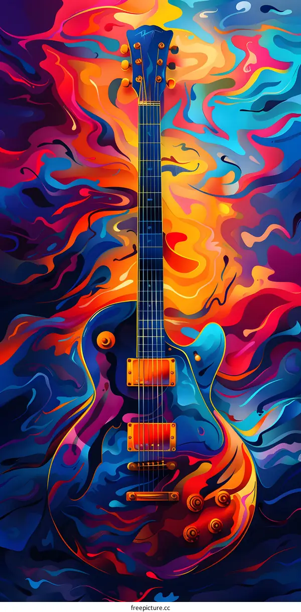 Psychedelic Electric Guitar
