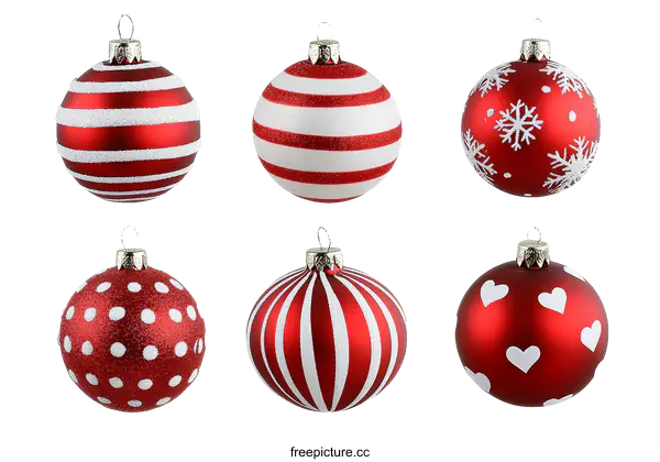 [Transparent Background PNG]Christmas Ornaments Red Balls
