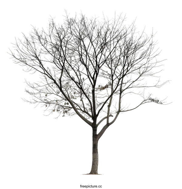 [Transparent Background PNG]Bare Tree Isolated on White Background